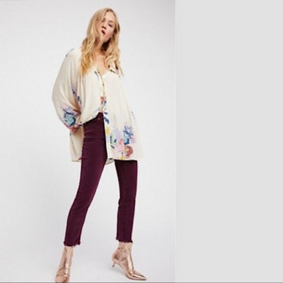 FREE PEOPLE Meadow Lark Button down Top NWT - Picture 3 of 3